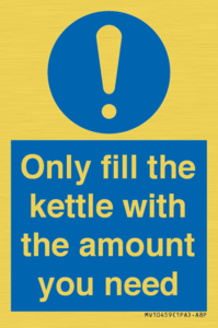 Only fill the kettle with the amount you need